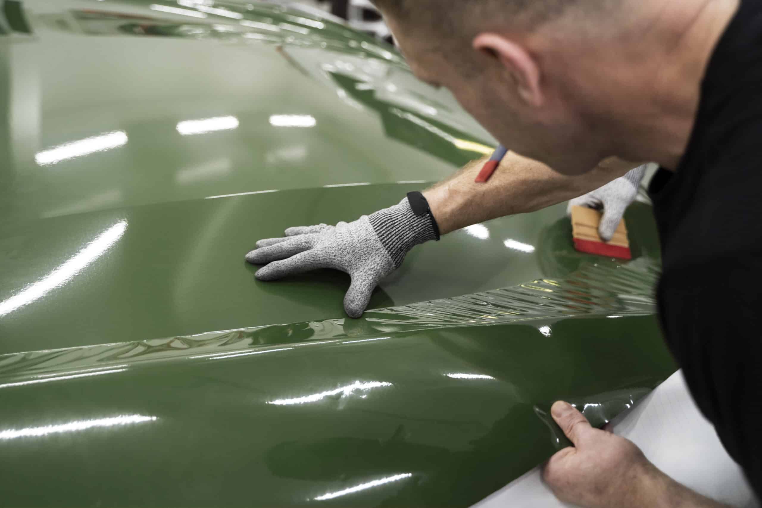 pose d'un PPF photo d'une pose d'un PPF